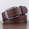 Ceinture daffaires décontractée vintage en forme de D en forme de D pour hommes en cuir PU