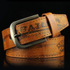 Ceinture de jeans de loisirs de ceinture dimpression en cuir des hommes 108CM avec boucle à ardillon en alliage