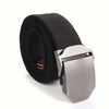 Ceinture de Style Militaire Ceinture de Toile de Forme Maille à Boucle Réglable Pour Homme