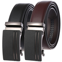 Ceinture en cuir bicouche Business Belt Ceinture à boucle automatique