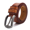 Ceinture en cuir de vache daffaires des hommes 125CM avec la boucle anti-éraflure