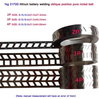 Ceinture en nickel pur à rangée oblique 21700 2P/3P/4P pour rangée Battoblique au lithium sans soudure par points de sup