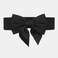 Ceinture élastique respirante à décor darc noir pour femme