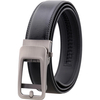 Ceinture pour homme en cuir de vache avec boucle automatique en cuir de vache 125CM