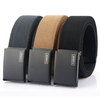 Ceinture tactique pour hommes de ceinture de boucle de presse en métal ENNIU 110 CM,  ceinture de taille en toile respira