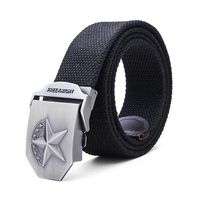 Ceinture étendue épaississement toile la bande de tissage de boucle de 140cm hommes 