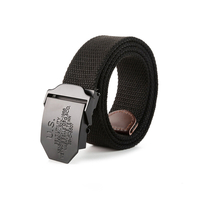 Ceinture tactique pour hommes décontractée réglable Longueur Ceinture décontractée en toile extérieure à boucle automati