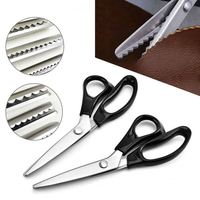 Cercle Arc / Triangle Ciseaux À Dents En Cuir Artisanat Ciseaux De Cisaille Outils De Coupe De Bord De Tissu