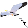 Cerf-volant 3D Sea Mew Kite Flyer avec plateau de nouilles de 100 m ＆ Queue flottante en spirale Enfants Enfants Adulte