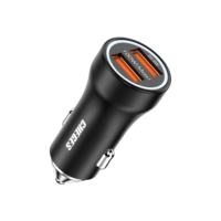 CGS-01 12-24V Dual USB Car Charger 100W+22.5W for Mobil Tablet Charging Compatible with for Huawei for Xiaomi for Samsun