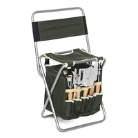 Chaise de pêche pliante portable randonnée Camping rangement sac à dos outils de jardinage stockage Oxford sacs ensemble