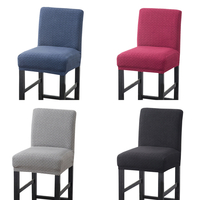 Chaise de salle à manger Housses de siège Slip Stretch Mariage Banquet Party Amovible Stretch Polaire Twill Tabouret De