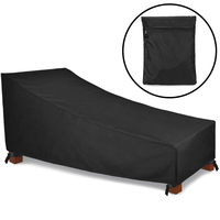 Chaise longue housse de chaise imperméable à leau de protection de meubles de patio extérieur