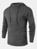 Chandails à capuchon en tricot à manches découpées pour hommes