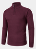 Chandails chauds à manches longues tricotés à col haut pour hommes