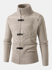 Chandails dextérieur à glissière texturée à boucle texturée et à col haut pour hommes