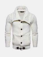 Chandails à manches longues dhiver de couleur unie pour hommes