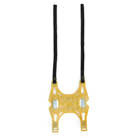 Chaîne à neige antidérapante en TPU noir/jaune plaque dacier antidérapante Plus Protection extérieure de haute qual