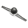 Chaîne de bobine de tête de tondeuse améliorée 65Mn M10x1.25LH coupe-herbe jardin tondeuse pour tondeuse