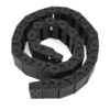 Chaîne de câble en plastique ouvrable de 18 mm x 50 mm Chaîne de traînée de transporteur de fil long 1M