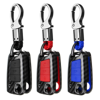 Chaîne de coque de boîtier de couverture de clé à distance en fibre de carbone pour Volkswagen VW Golf mk7