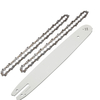 Chaîne de guide de scie à chaîne en acier de 14 pouces avec chaînes 2pcs pour tronçonneuse Stihl 017 MS170 MS171