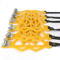 Chaîne de pneu de neige de tendon de voiture universelle pour pneu 165-275mm 6 pièces + gants + pelle à neige + clé