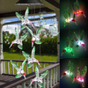Changement de couleur LED Lampe à énergie solaire Hummingbird Wind Chime Light Décor suspendu