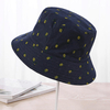 Chapeau à larges bords en coton à pois