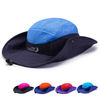 Chapeau à visière pliable à séchage rapide pour homme avec broderie