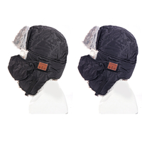 Chapeau Bluetooth sans fil Chapeau de neige intelligent Bonnet dhiver Chapeau de bombardier Bluetooth Musique Chape