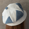 Chapeau chaud en velours côtelé au béret chapeau rétro bleu