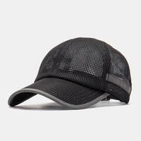 Chapeau de baseball de pare-soleil de bord de courbe décontracté décontracté extérieur en maille pour hommes