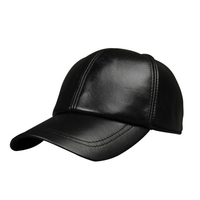 Chapeau de baseball en cuir nouveau homme en caoutchouc réglable en hiver Casquettes Snapback pour camionneur