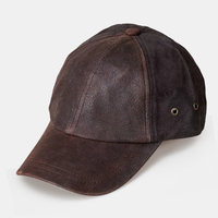 Chapeau de baseball extérieur"idien en peau de buffle et en daim ajustable pour hommes