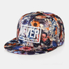 Chapeau de baseball unisexe à motif floral de style hip-hop à bord plat