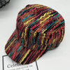 Chapeau de baseball unisexe en laine arc-en-ciel couleur mixte style ethnique