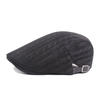 Chapeau de béret chaud tricoté en coton pour hommes avec boucle réglable Golf Sport Cabbie Forward Hat