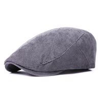Chapeau de béret de béret de coton réglable dhommes chapeaux casquette visière occasionnelle extérieure Cabbie Ivy