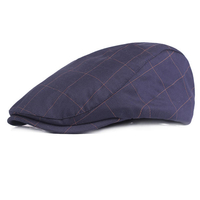 Chapeau de béret respirant à carreaux pour hommes Chapeau de chasseur Gatsby Newsboy