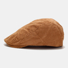 Chapeau de béret unisexe en velours côtelé tout-assorti