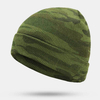 Chapeau de camouflage en laine pour hommes Bonnet de protection des oreilles Bonnet tricoté Bonnet coupe-vent chaud