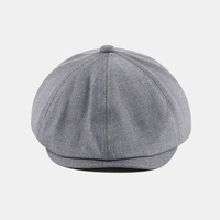Chapeau de gavroche en coton pour hommes Casquettes de béret rétro