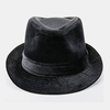 Chapeau de jazz unisexe Vintage Fashion Dinner All-match Wide Brim Top Hat Fedora