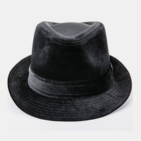 Chapeau de jazz unisexe Vintage Fashion Dinner All-match Wide Brim Top Hat Fedora