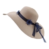 Chapeau de paille avec protection solaire pliable pour femmes