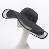 Chapeau de paille avec protection solaire pour femmes