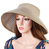 Chapeau de paille de soleil pliable dété de femmes extérieures