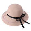Chapeau de paille pliable pour femmes avec écran solaire et chapeau de paille en plein air,  chapeau de voyage décontract