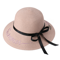 Chapeau de paille pliable pour femmes avec écran solaire et chapeau de paille en plein air,  chapeau de voyage décontract